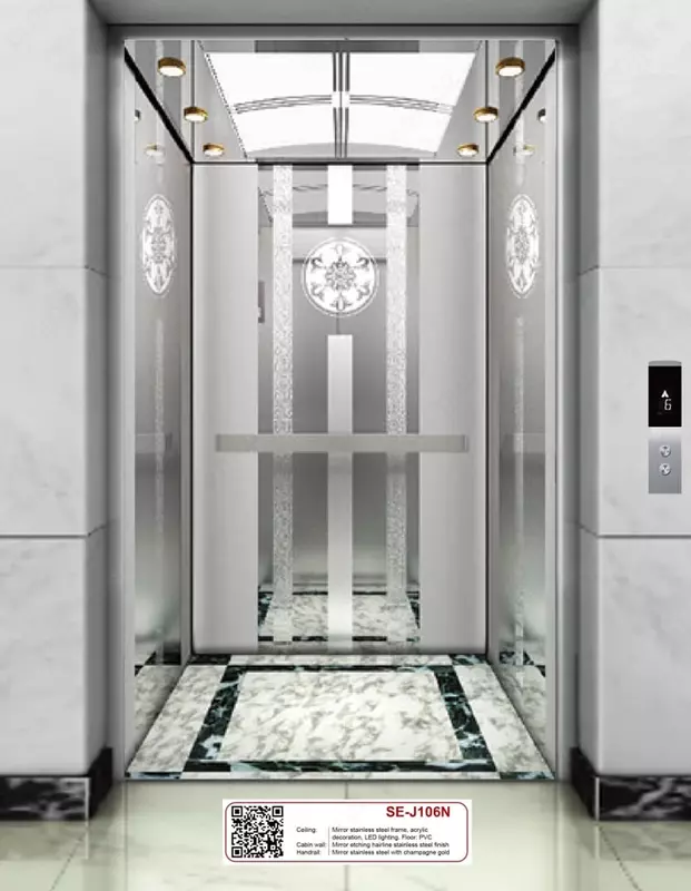 Зеркальный пассажирский лифт "SE-J106N" - от 149 000 000 сум