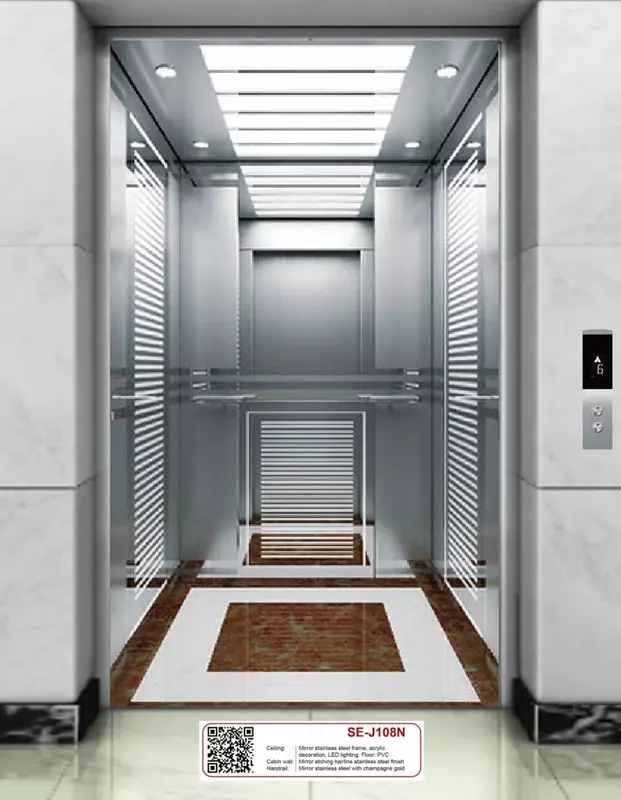 Зеркальный пассажирский лифт "SE-J108N" - от 149 000 000 сум