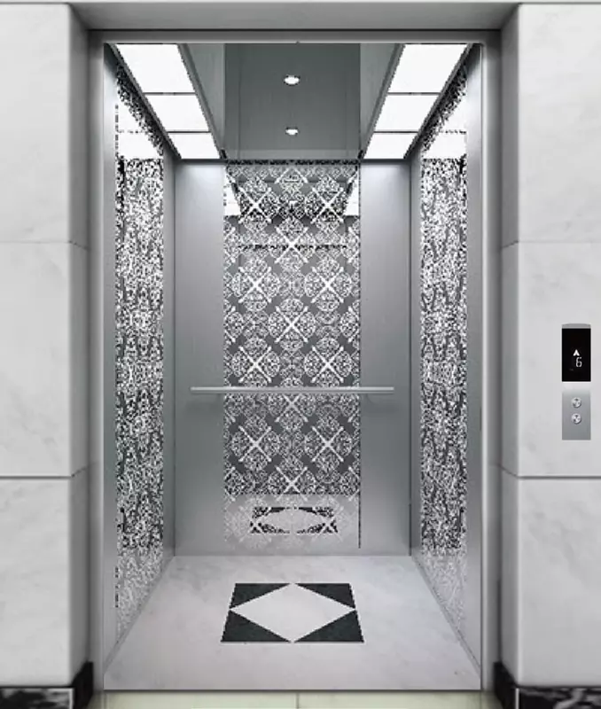 Зеркальный пассажирский лифт "SE-J109N"