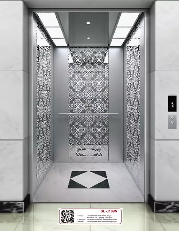 Зеркальный пассажирский лифт "SE-J109N" - от 149 000 000 сум