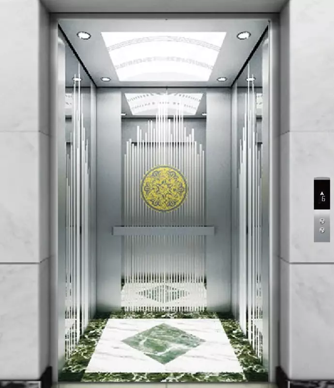 Зеркальный пассажирский лифт "SE-J111N"