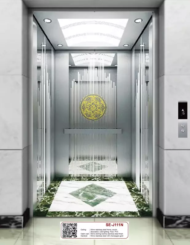 Зеркальный пассажирский лифт "SE-J111N" - от 149 000 000 сум