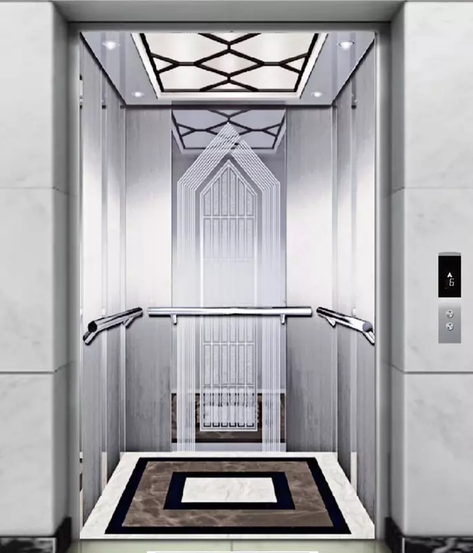 Зеркальный пассажирский лифт "SE-J116N"