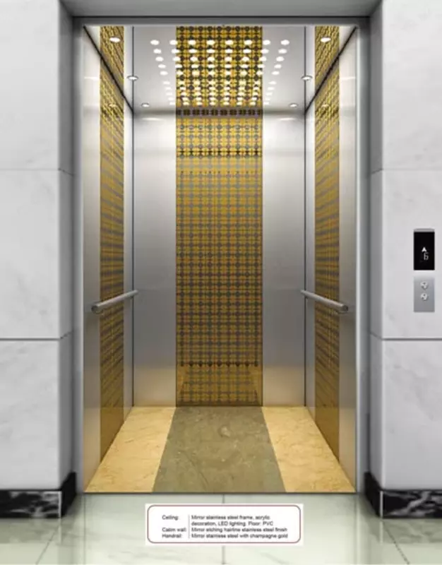 Oynali yo'lovchi lifti "SE-G001" (Oltin) - 149 000 000 so'mdan