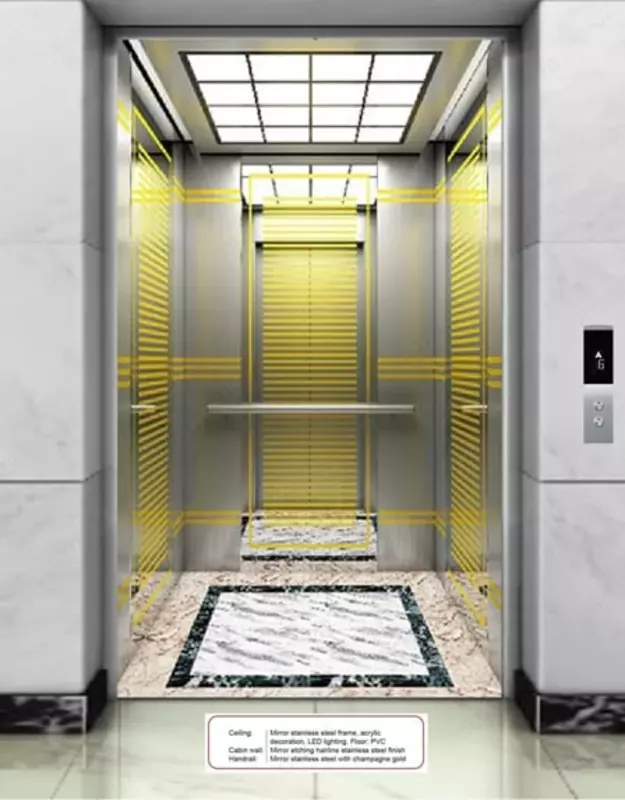 Oynali yo'lovchi lifti "SE-G002" (Oltin) - 149 000 000 so'mdan