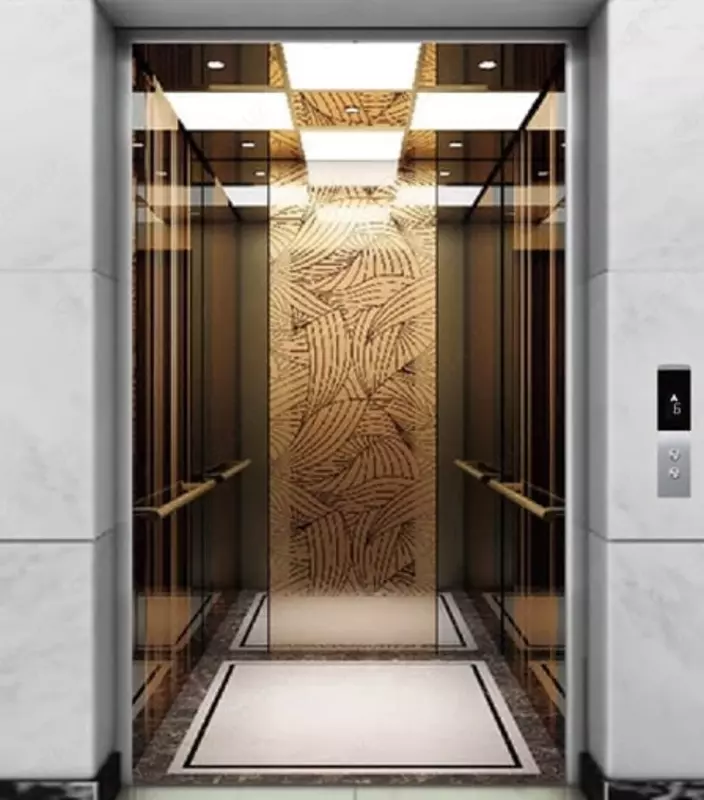 Oynali yo'lovchi lifti "SE-G004" (Oltin)