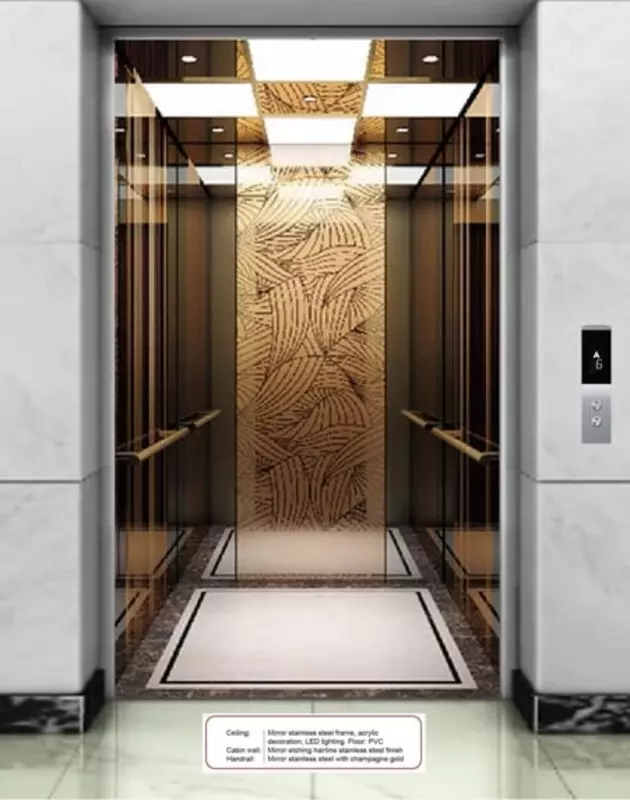 Oynali yo'lovchi lifti "SE-G004" (Oltin) - 149 000 000 so'mdan