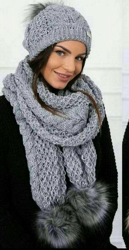 Зимний набор - шапка и шарф