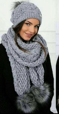 Зимний набор - шапка и шарф