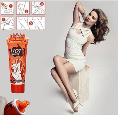Антицеллюлитный крем-гель  Антицеллюлитный крем-гель "HOТ" для похудения с маслом перца Чили 85 мл