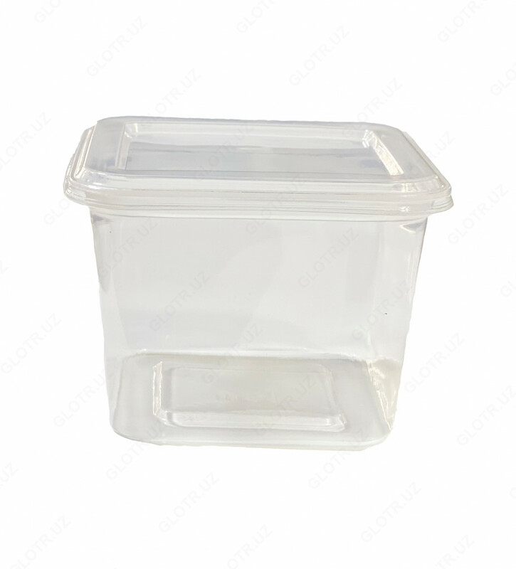 Пластиковые контейнеры квадратные с крышкой 700мл - от {0} сум