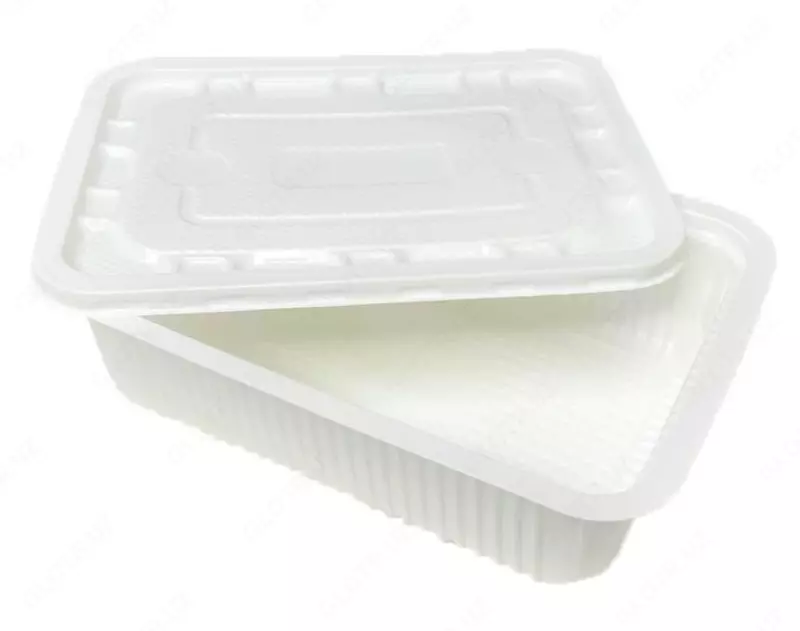 Пластиковые контейнеры прямоугольные с крышкой 800мл