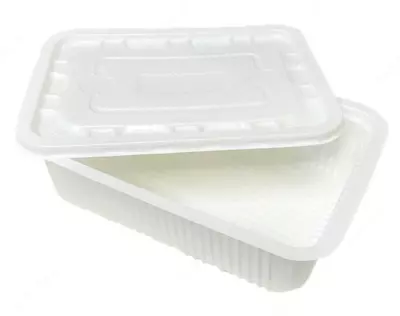 Пластиковые контейнеры прямоугольные с крышкой 800мл