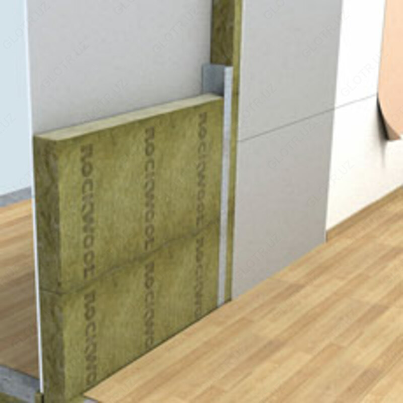  ROCKWOOL базальтовый утеплитель на основе базальта  минеральная вата плотностью 115 кг/м3. для утепления Фасада дома с шумоизоляций 54 дицибела Оптом и розница