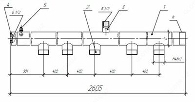 Коллектор газовый К5 - Цена по запросу