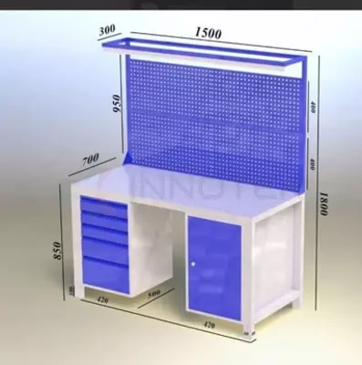 Metall ustaxona ish stoli (verstak)