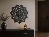 Yoritgichli yog‘och devor dekoratsiyasi Alloh Chakana savdo