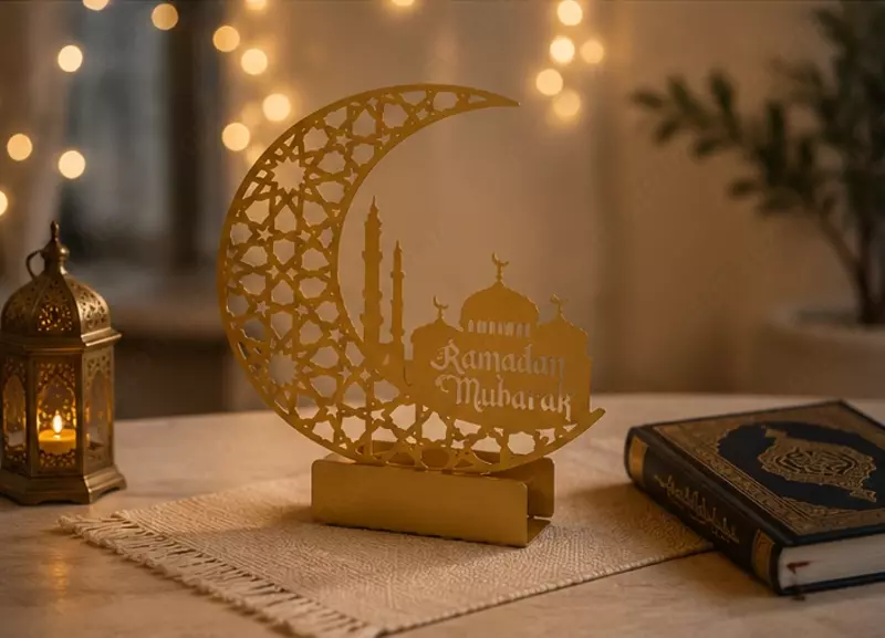  Ramadan Muborak yarim oy va masjidli dekoratsiya Chakana savdo