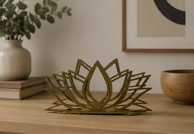  Lotus shaklidagi metall salfetka ushlagichi - 