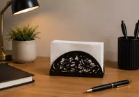 Gulli nafis naqsh shaklidagi metall salfetka ushlagichi