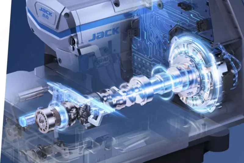  JACK C7 URUS - Sun’iy intellektga ega 4 ipli avtomatik overlok mashinasi! Sanoat overloklari