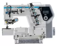 Jack K7-UT-01GB — Suniy Intellekt (AI) texnologiyasi bilan jihozlangan  3 ignali  ustki va ostki qoplamali (rastroposhivalnaya) silindrsimon (yengli) tikuv mashinasi