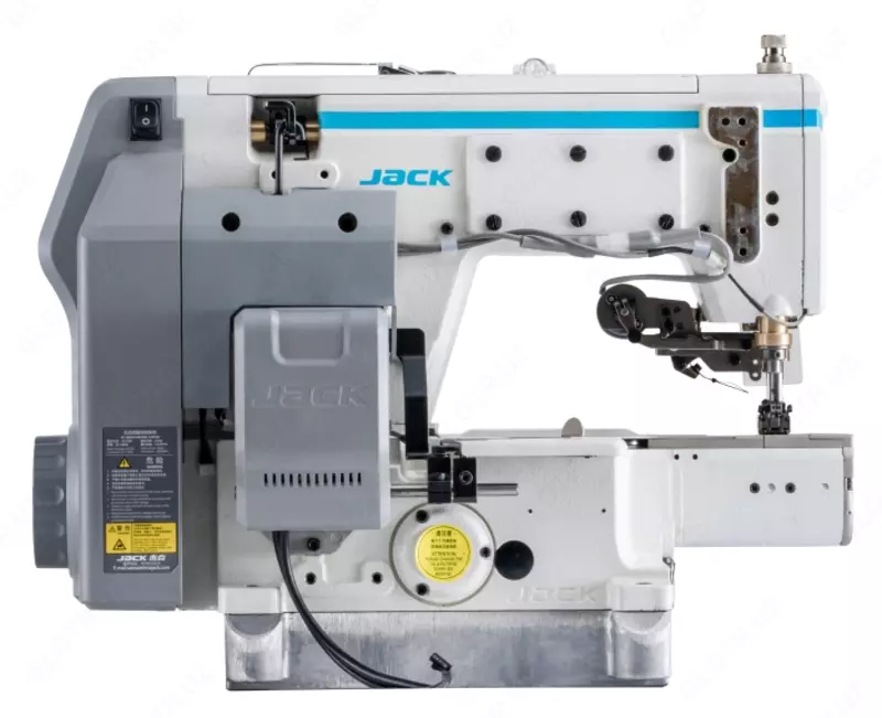  Jack K7-UT-01GB — Suniy Intellekt (AI) texnologiyasi bilan jihozlangan  3 ignali  ustki va ostki qoplamali (rastroposhivalnaya) silindrsimon (yengli) tikuv mashinasi Chakana savdo