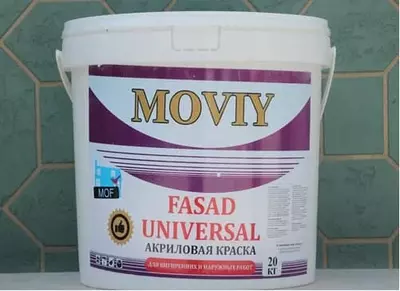 Акриловая краска MOVIY FASAD UNIVERSAL, 20 кг