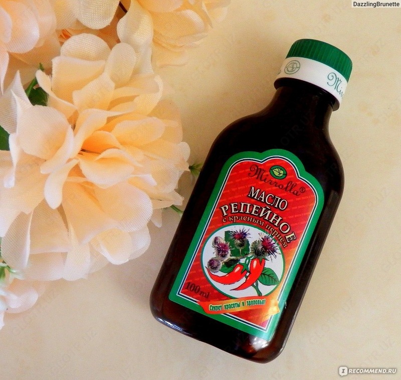 Репейное масло с красным перцем мирролла (mirrolla)