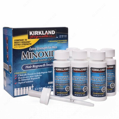 Minoxidil Kirkland 5% soqol va soch uchun (minoxidil uz zakaz)