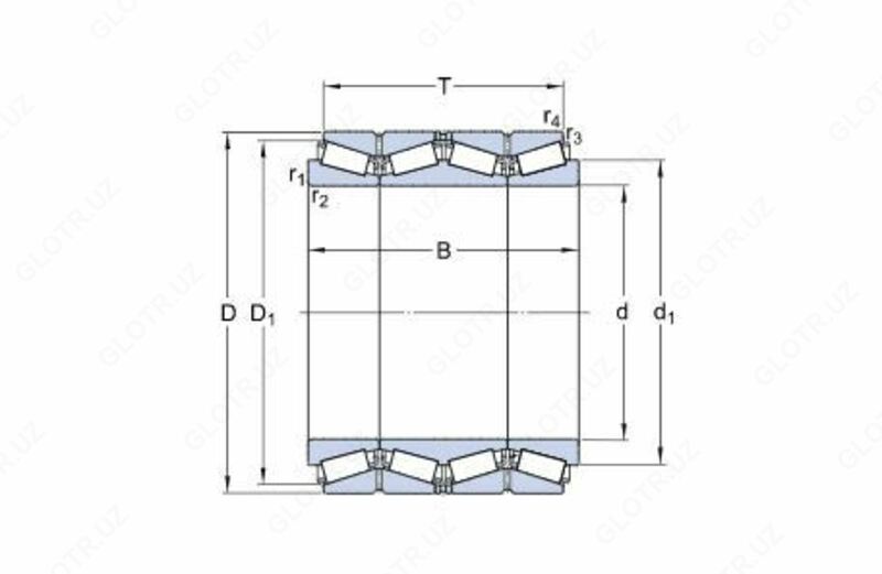 Четырёхрядные конические роликоподшипники типа TQI BT4B 329071 G/HA1VA901