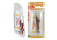 Дорожный набор «Piave» White & Dunn Travel Kit в комплекте с функциональной расскладывающейся зубной щёткой + комбинированной зубной пастой.