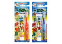 Детский гигиенический набор «Piave» Four fruit для детей старше 3-х лет с мягкой ароматизированной детской зубной щёткой + зубной пастой без сахара