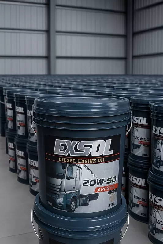 Universal barcha mavsumlik mineral dvigatel moyi EXSOL 15W-40 API CI-4 PLUS SHPD (20 l)