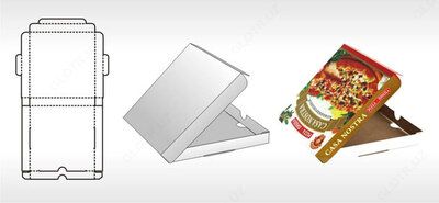 Коробка для пиццы из микрогофрокартона - Цена по запросу