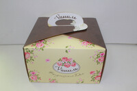 Коробка для торта самосборная с ручкой - по запросу