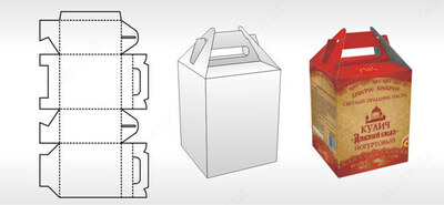 Коробка под пирожное кулич конструкции пачка - Narx so&#039;rov asosida