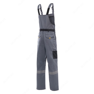  Полукомбинезон мужской защитный “Avangard” серо-черный - 