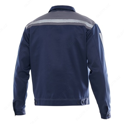  Демисезонная куртка защитная YMO Профи сине-серая YMO- 1105 - 