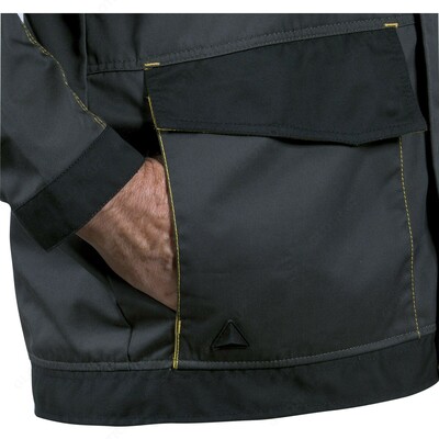   Куртка рабочая Delta Plus черный/ темно-серый. YMO - 1112