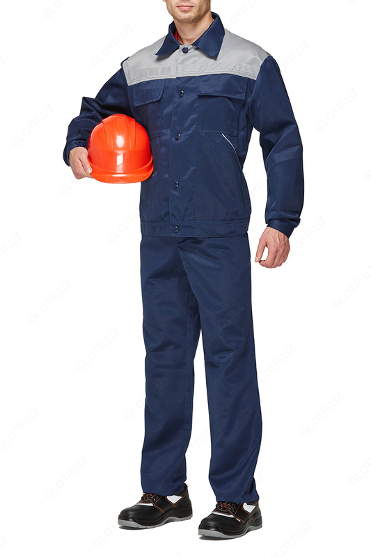 Костюм с брюками YMO Master сине-серый . YMO - 4001