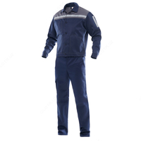 Костюм с полукомбинезоном YMO Профи сине-серый . YMO - 4003