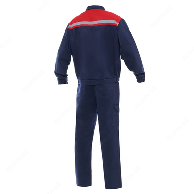  Костюм с брюками YMO ОПТИМА сине-красный . YMO - 4005 Оптом и розница