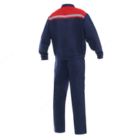  Костюм с брюками YMO ОПТИМА сине-красный . YMO - 4005 Оптом и розница