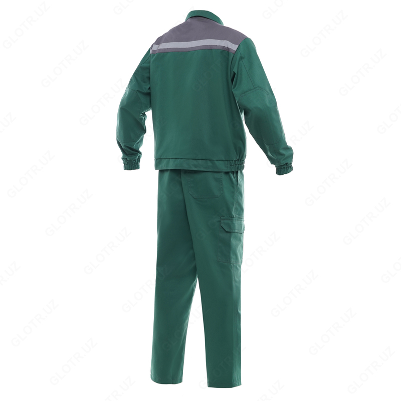  YMO OPTIMA yashil-kulrang yarim kombinatli kostyum. YMO - 4006 - 