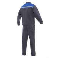 Костюм с полукомбинезоном YMO ОПТИМА серо-васильковый. YMO - 4007 - 