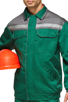   Костюм YMO ОПТИМА с полукомбинезоном зелено-серый . YMO - 4014