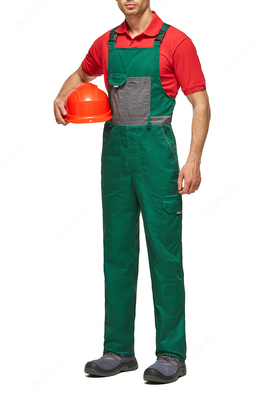  Костюм YMO ОПТИМА с полукомбинезоном зелено-серый . YMO - 4014 Оптом и розница