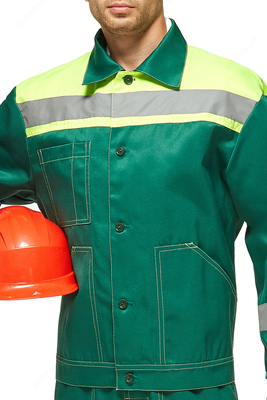   Костюм YMO ПРОФИ с полукомбинезоном зелено-лимонный . YMO - 4021