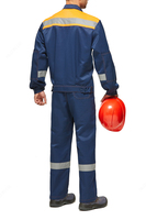  Костюм YMO ПРОФИ с полукомбинезоном сине-оранжевый. YMO - 4021 - 